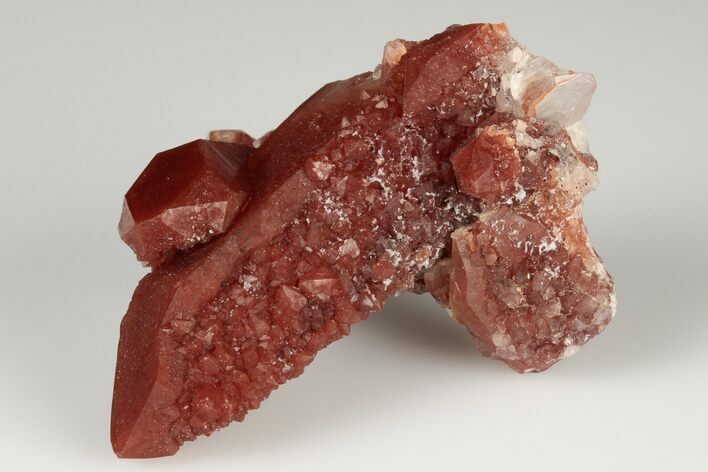 Natural Red Quartz Crystal Cluster- Morocco #190309